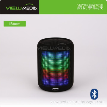 TF sd card music play portable Bluetooth speaker with led light iBoom
